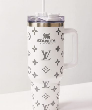 Louis Vuitton Lv Custom Design Holographic 40 Oz Insulated Car Cup, Tumbler With Handle