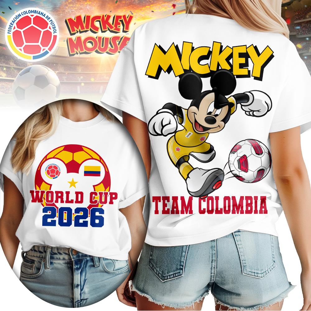 Colombia , Premium Wc26 Mickey Women Shirt