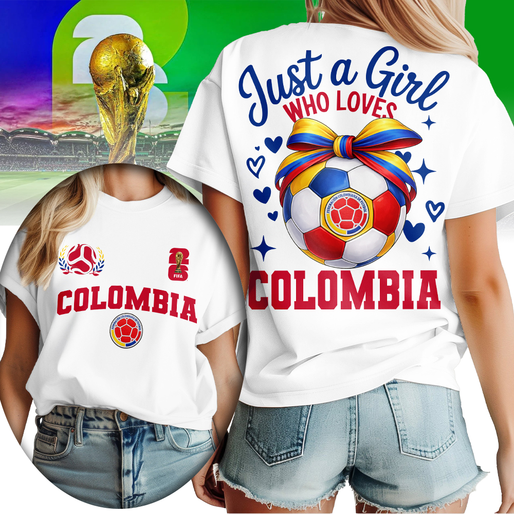 Colombia , Premium Wc26 Just A Girl Who Loves Soccer Shirt