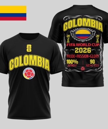 Colombia , Premium Wc26 Pride Passion Glory 3D Shirt