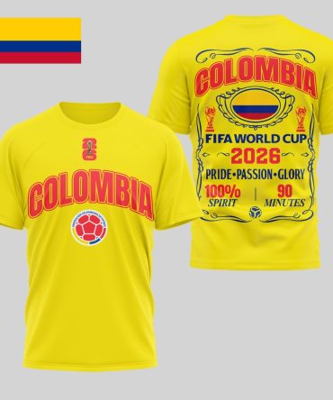 Colombia , Premium Wc26 Pride Passion Glory 3D Shirt