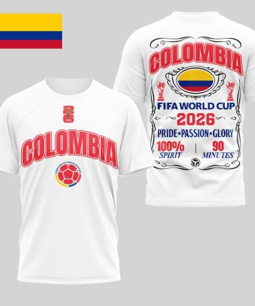 Colombia , Premium Wc26 Pride Passion Glory 3D Shirt