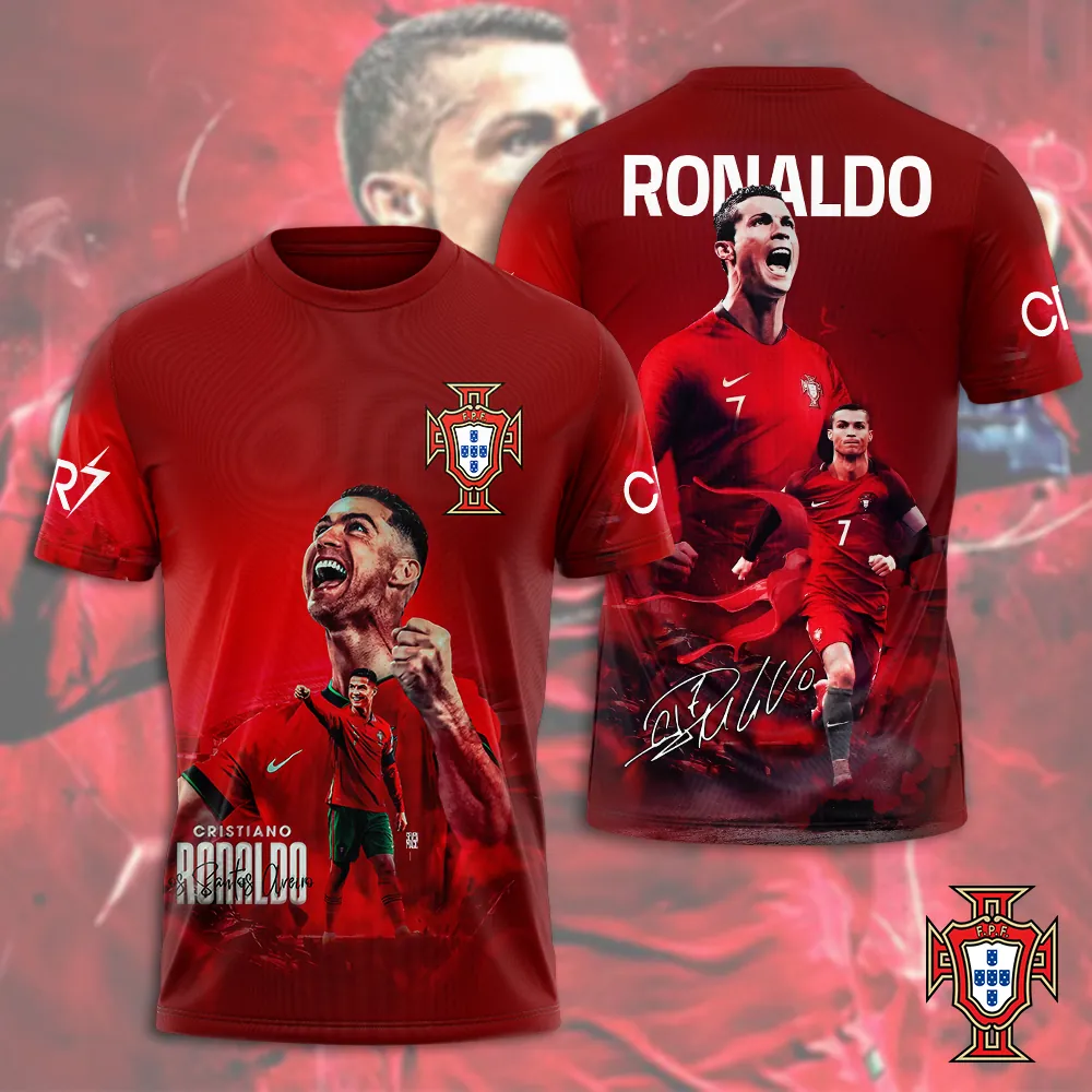 Cristiano Ronaldo X Portugal National Football Team 3D Shirt Hoodie Apparel