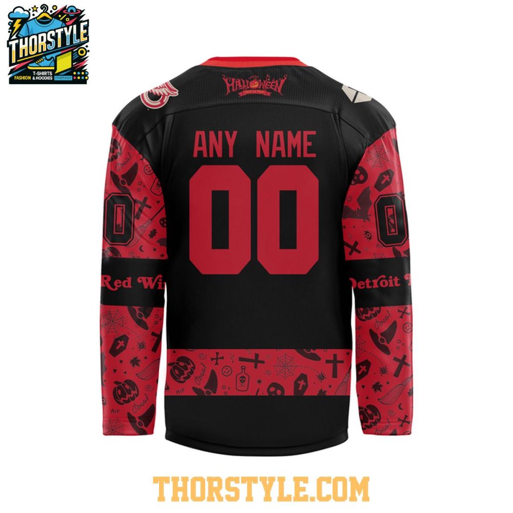 Detroit Red Wings Halloween Night 2026 Personalized Hockey Jersey - Image 3
