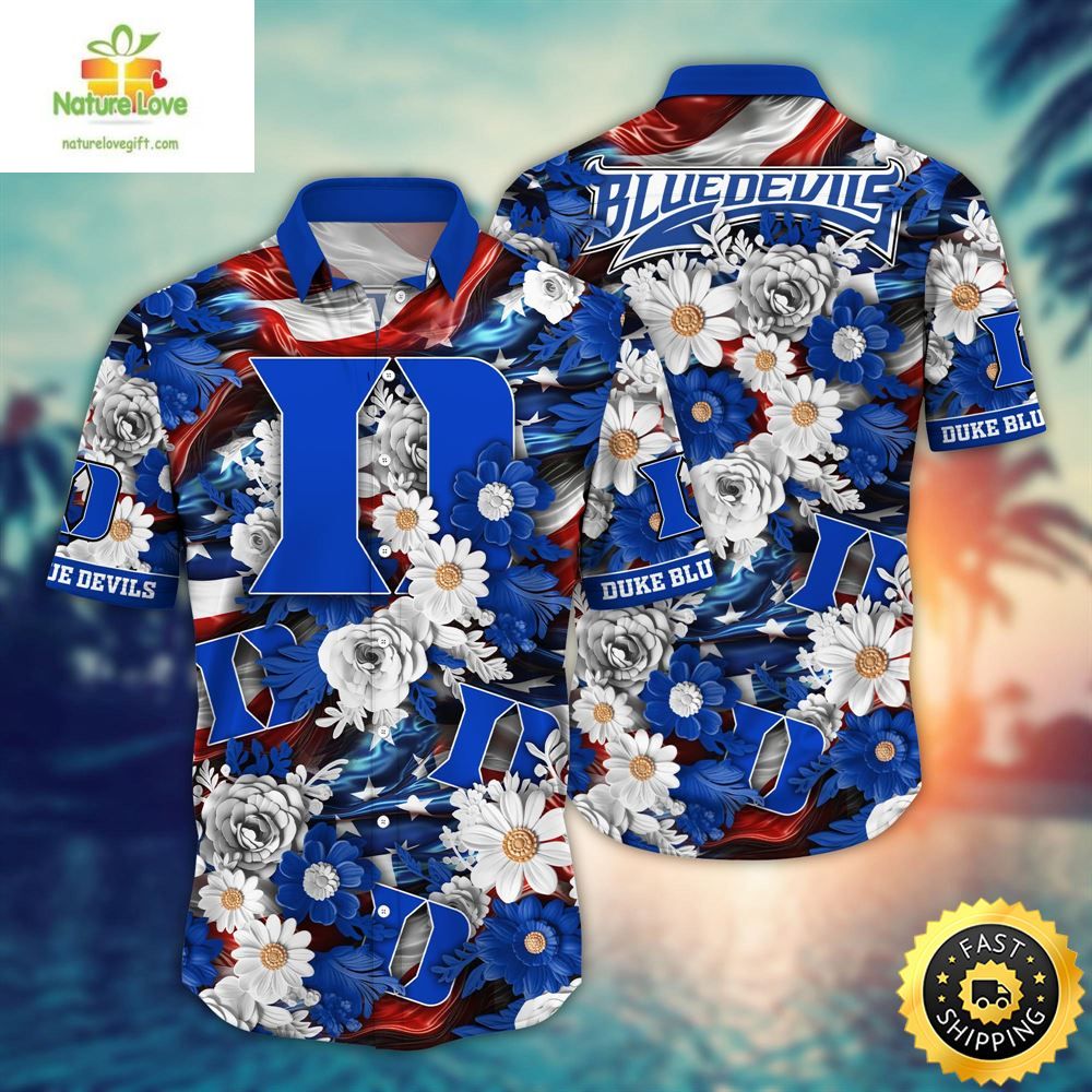 Duke Blue Devils Ncaa2 Hawaii Shirt Independence Day