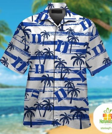 Duke Blue Devils Hawaiian Shirt Short Sleeve Aloha Button Up