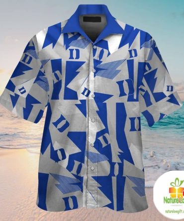 Duke Blue Devils Hawaiian Shirt Short Sleeve Aloha Button Up Ver08