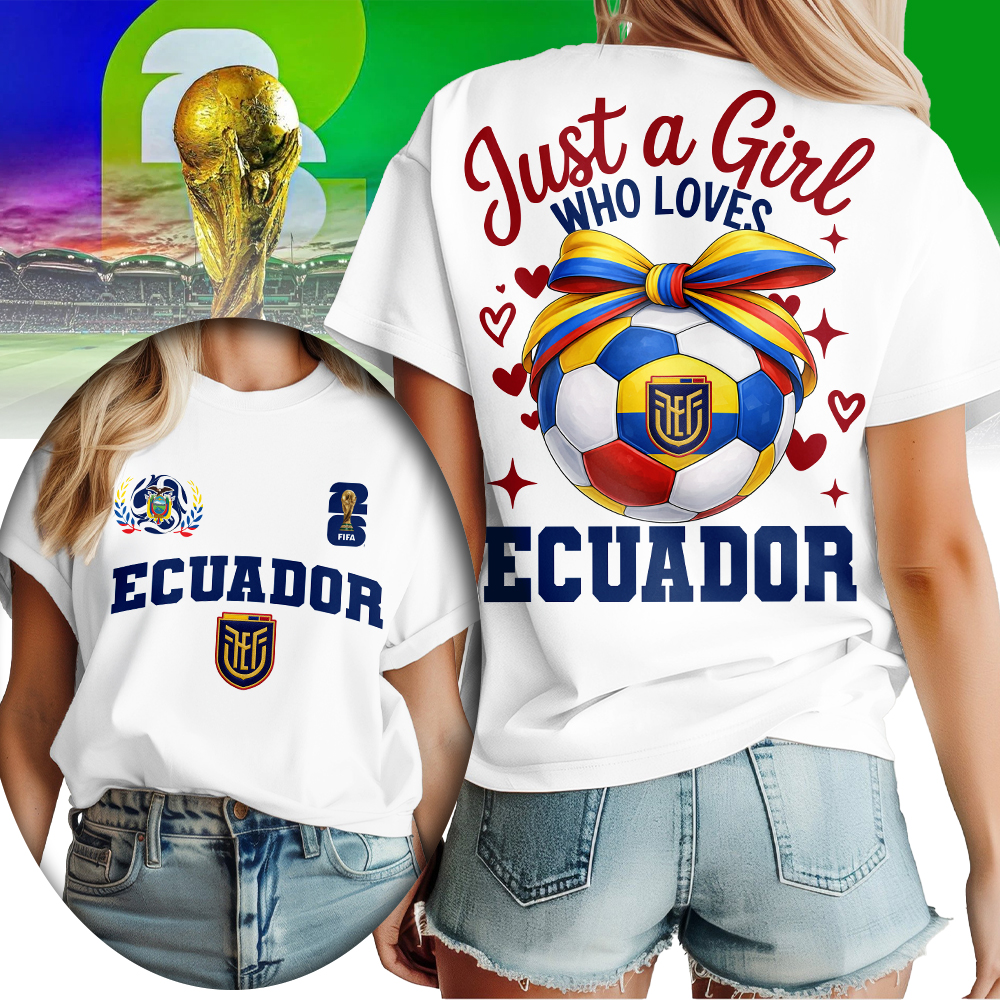 Ecuador , Premium Wc26 Just A Girl Who Loves Soccer Shirt