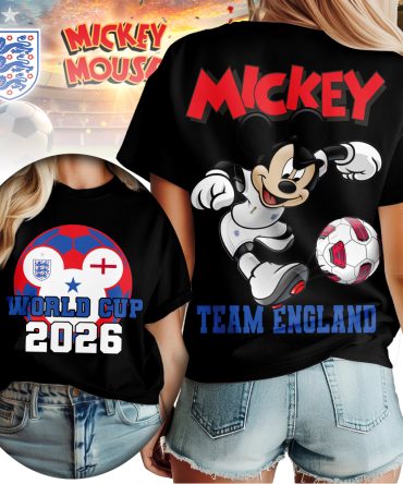 England , Premium Wc26 Mickey Women Shirt