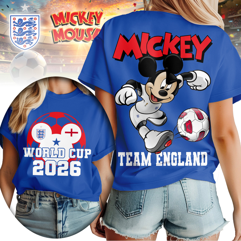 England , Premium Wc26 Mickey Women Shirt