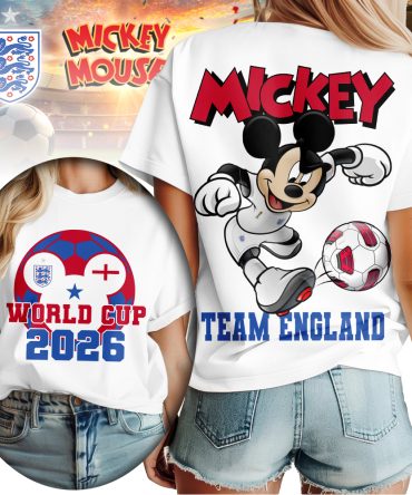 England , Premium Wc26 Mickey Women Shirt