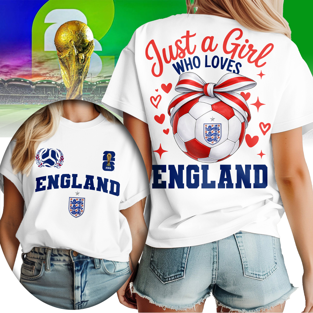 England , Premium Wc26 Just A Girl Who Loves Soccer Shirt
