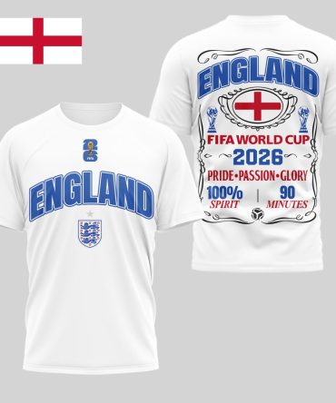 England , Premium Wc26 Pride Passion Glory 3D Shirt