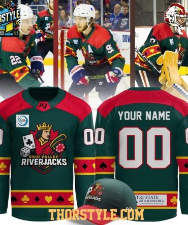Evansville Thunderbolts Ohio Valley Riverjacks 2026 Personalized Hockey Jersey