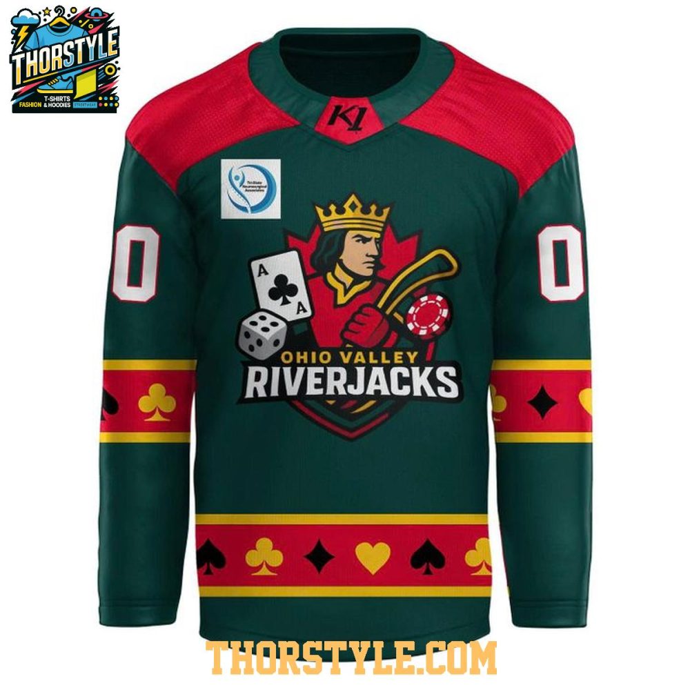 Evansville Thunderbolts Ohio Valley Riverjacks 2026 Personalized Hockey Jersey - Image 2