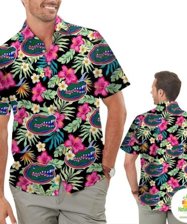 Florida Gators Hibiscus Hawaiian Shirt Tropical Aloha Shirts