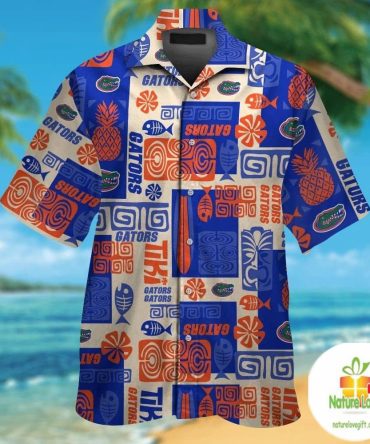 Florida Gators Hawaiian Shirt Short Sleeve Aloha Button Up