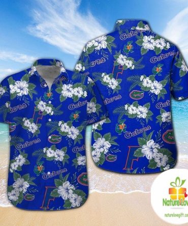 Florida Gators Short Sleeve Button Up Hawaiian Shirt