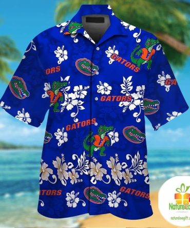 Florida Gators Hawaiian Shirt Short Sleeve Tropical Button Up