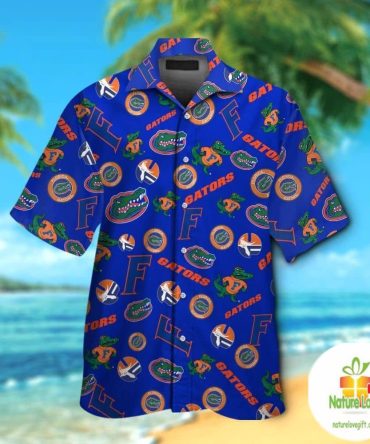 Florida Gators Short Sleeve Button Up Tropical Hawaiian Shirt