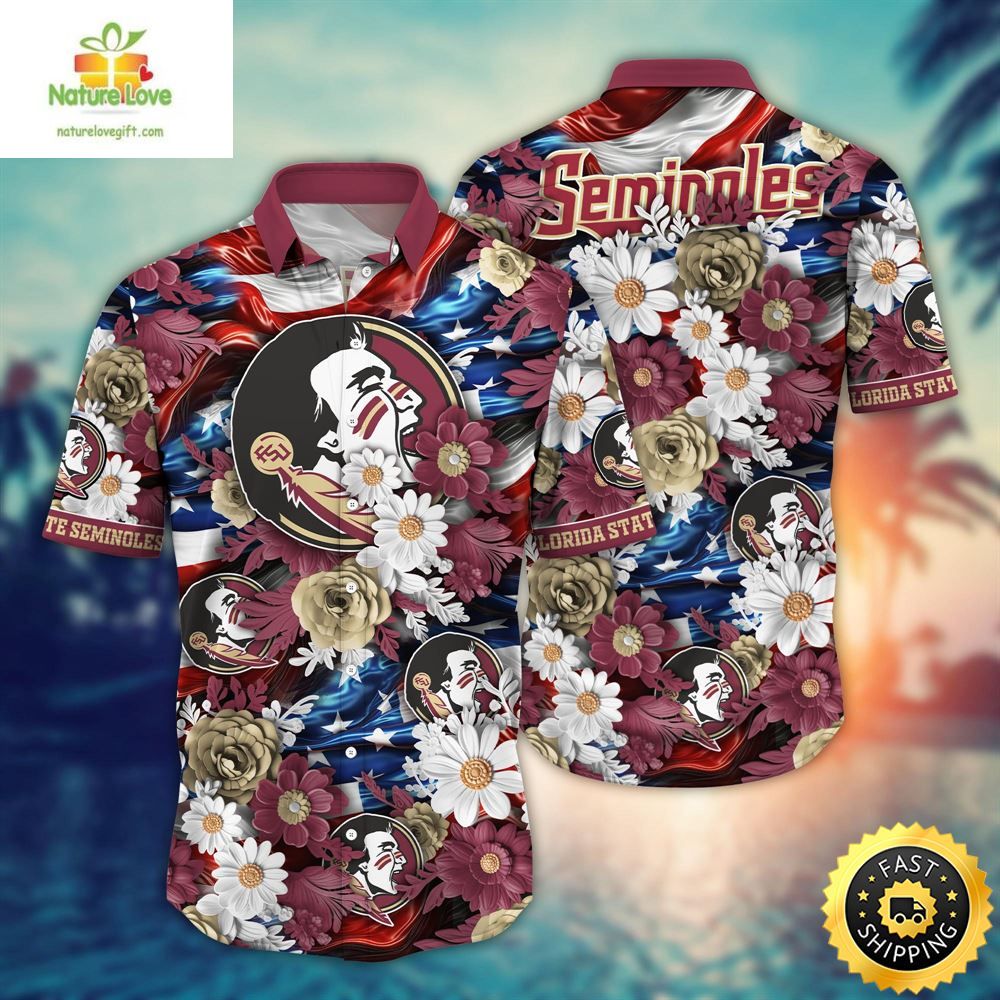 Florida State Seminoles Ncaa2 Hawaii Shirt Independence Day
