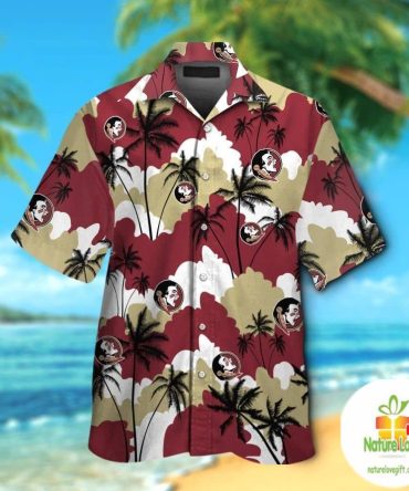 Florida State Seminoles Button Up Tropical Hawaiian Shirt