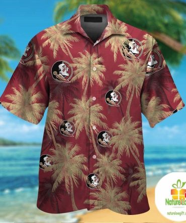 Florida State Seminoles Hawaiian Shirt Tropical Aloha Button Up