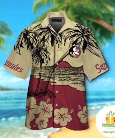 Florida State Seminoles Hawaiian Shirt Tropical Short Sleeve Aloha Shirts