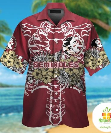 Florida State Seminoles Hawaiian Shirt Tropical Aloha Button Up Ver06