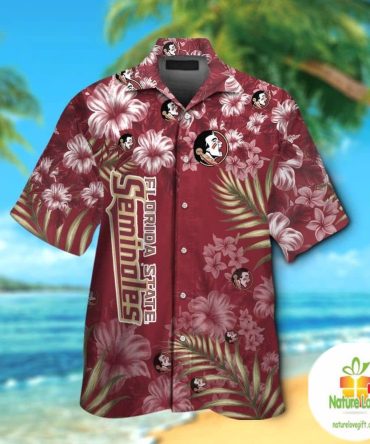 Florida State Seminoles Hawaiian Shirt Tropical Aloha Button Up Shirts
