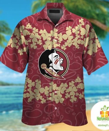 Florida State Seminoles Hawaiian Shirt Tropical Aloha Button Up Ver09