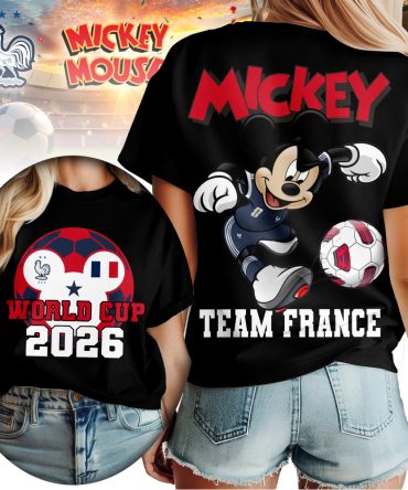 France , Premium Wc26 Mickey Women Shirt