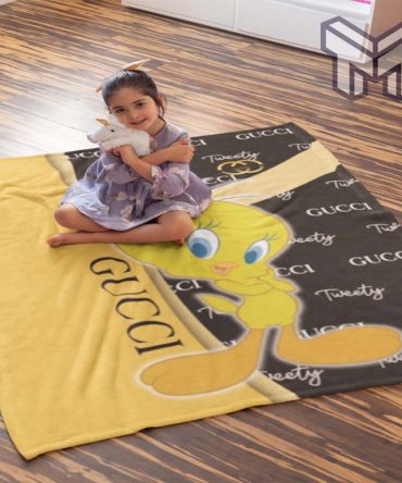 Gucci Duck Luxury Brand Logo Premium Blanket Fleece Thin Blanket To Keep Warm