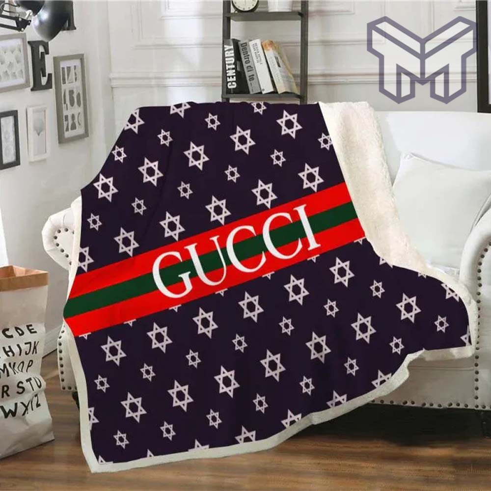 Gucci Fashion Luxury Brand Fleece Blanket Comfortable Blanket