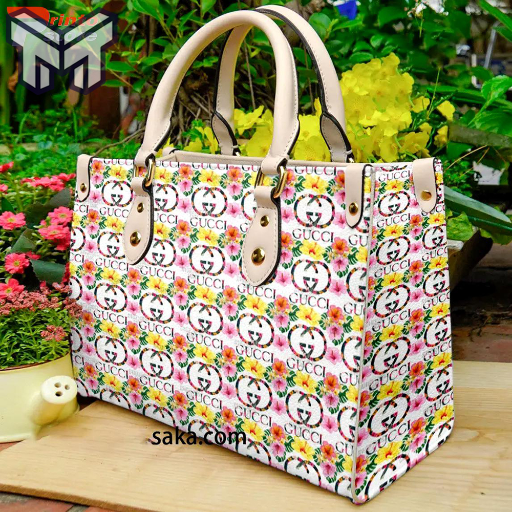 Experience Luxury With Gucci Flower Pattern Handbag - For Beauty