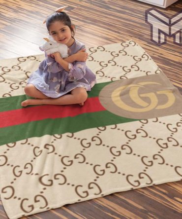 Gucci Luxury Brand Hot Logo Premium Blanket Fleece Thin Blanket To Keep Warm