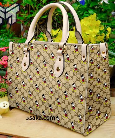 Luxury Gucci Mickey Mouse Pattern Handbag - Enhance Your Style