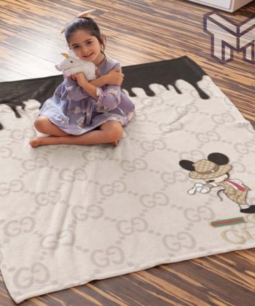 Gucci Superior Luxury Brand Logo Premium Blanket Fleece Thin Blanket To Keep Warm