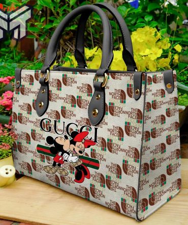Gucci The North Face Mickey Mouse Premium Women Gc Handbag Luxury Brand