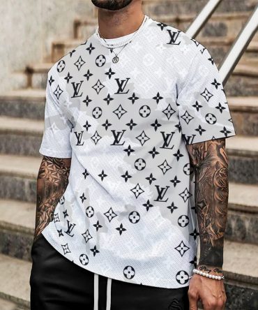 Louis Vuitton Lv Printed Men'S 3D T-Shirt-Hp24062601