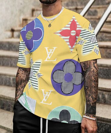 Louis Vuitton Lv Printed Men'S 3D T-Shirt-Hp240626010