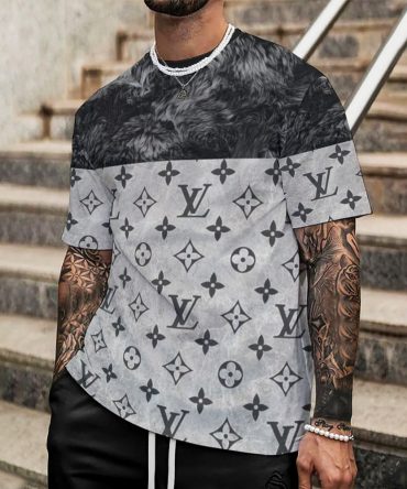 Louis Vuitton Lv Printed Men'S 3D T-Shirt-Hp240626011