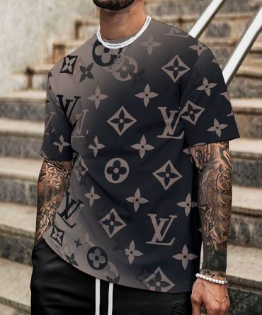 Louis Vuitton Lv Printed Men'S 3D T-Shirt-Hp240626014