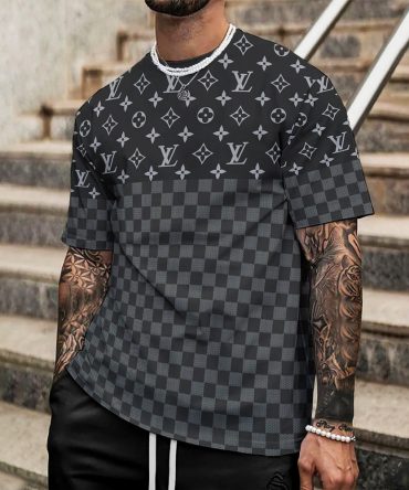 Louis Vuitton Lv Printed Men'S 3D T-Shirt-Hp240626017