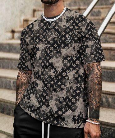 Louis Vuitton Lv Printed Men'S 3D T-Shirt-Hp240626018