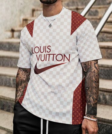 Louis Vuitton Lv Printed Men'S 3D T-Shirt-Hp240626019