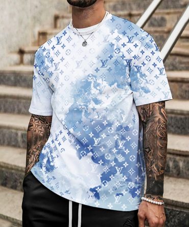 Louis Vuitton Lv Printed Men'S 3D T-Shirt-Hp24062602