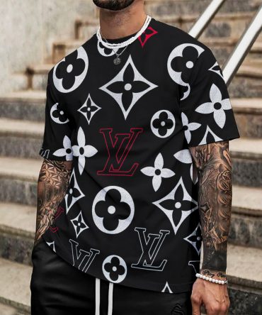 Louis Vuitton Lv Printed Men'S 3D T-Shirt-Hp240626023
