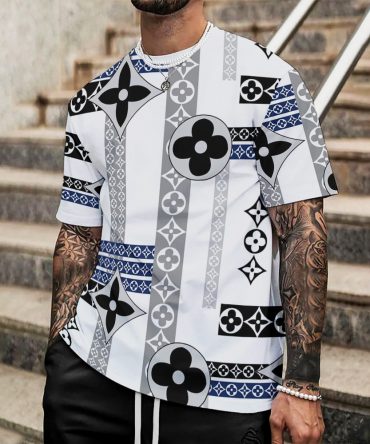 Louis Vuitton Lv Printed Men'S 3D T-Shirt-Hp240626029