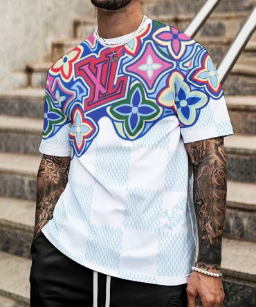 Louis Vuitton Lv Printed Men'S 3D T-Shirt-Hp24062603